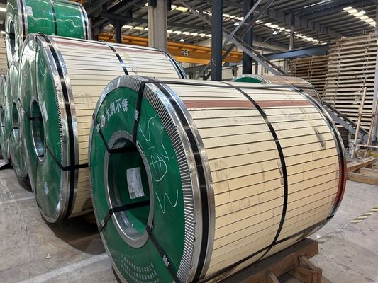 Flexible SS 202 Coil 180mm Versatile 904l Brushed Stainless Steel Strip Customized