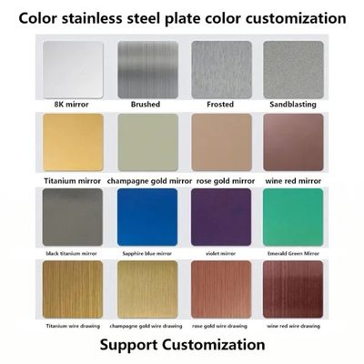 China Steel Sheets Factory Made 304 Mirror Surface Color Stainless Steel Plate