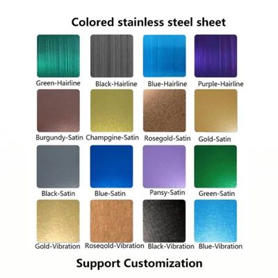 China Steel Sheets Factory Made 304 Mirror Surface Color Stainless Steel Plate