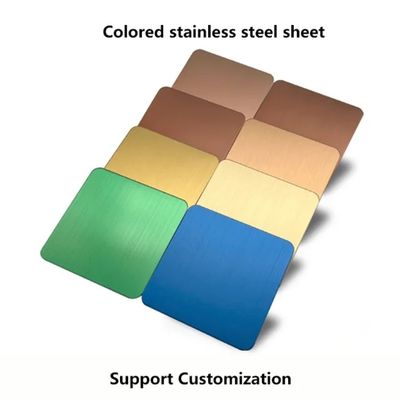 China Steel Sheets Factory Made 304 Mirror Surface Color Stainless Steel Plate