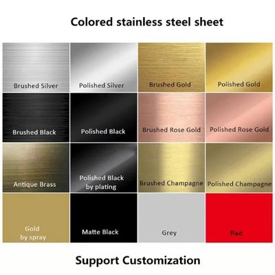 China Steel Sheets Factory Made 304 Mirror Surface Color Stainless Steel Plate