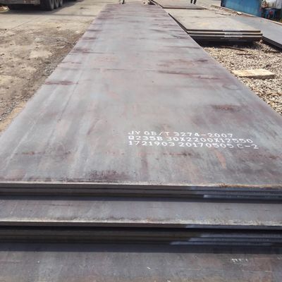 Medium JIS Hot Rolled Carbon Steel Plate 2500mm Q345 Tread Customized